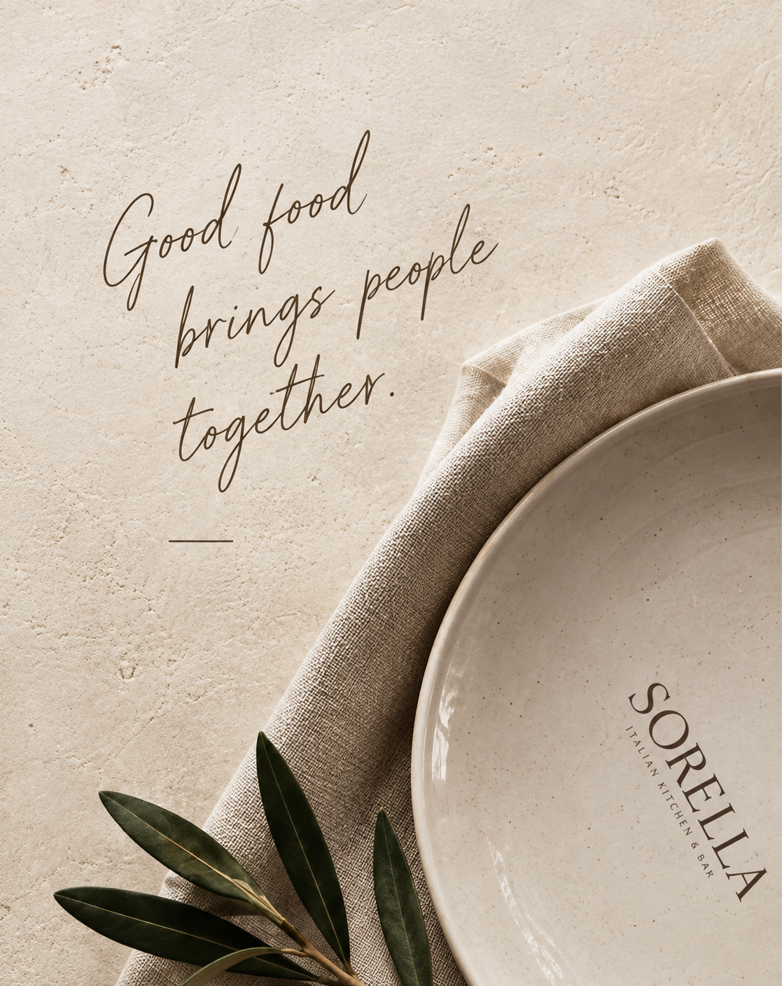 Sorella table setting